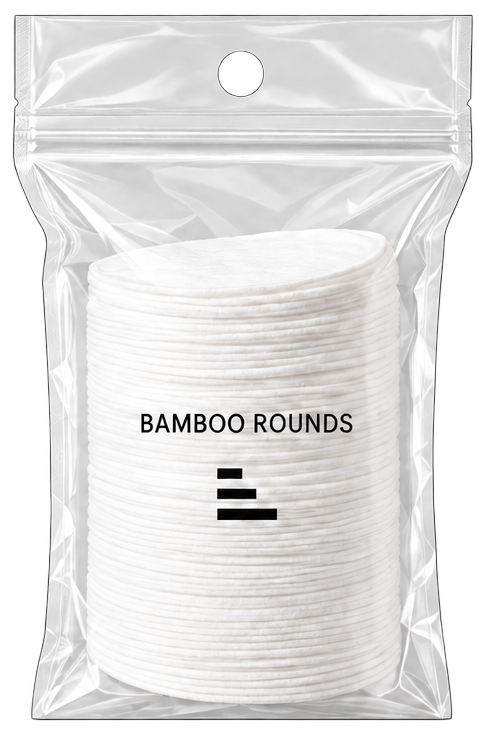 Pack of bamboo cleansing pads