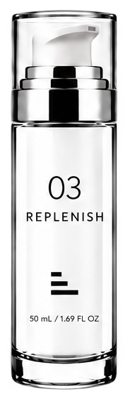 03 Replenish hydrating serum bottle